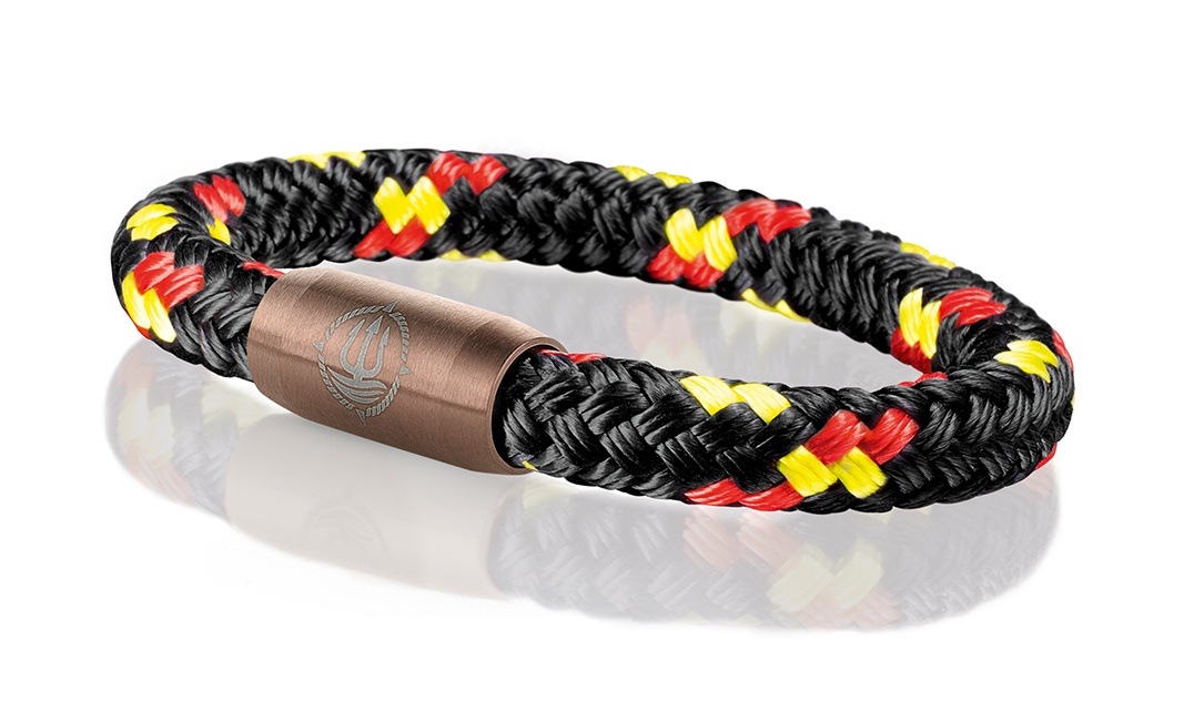 Bild von Segeltau Armband "Deutschland-Band" Deutschland Farben