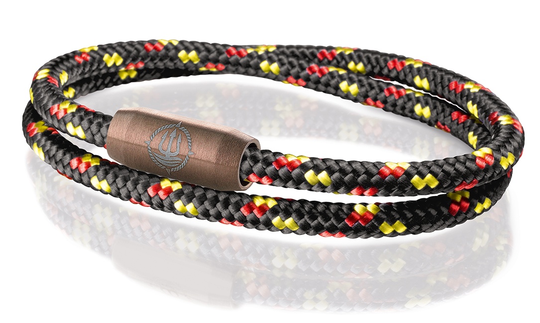 Bild von Segeltau Armband "Deutschland-Band" Deutschland Farben