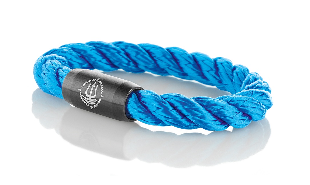 Bild von Segeltau Armband "Amrum" blau