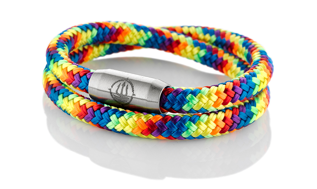 Bild von Segeltau Armband "Rainbow" Rainbow