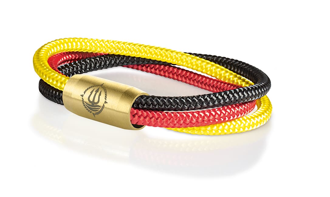 Bild von Segeltau Armband "Trinidad" Deutschland Farben